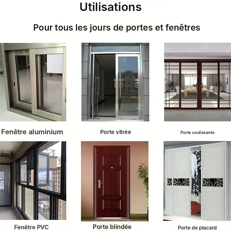 Joint brosse adhésif pour fenêtre, rouleau 10 m