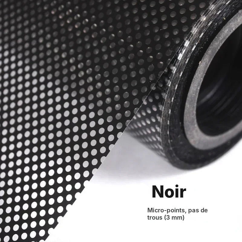 Film micro-perforé sans tain, blanc ou noir
