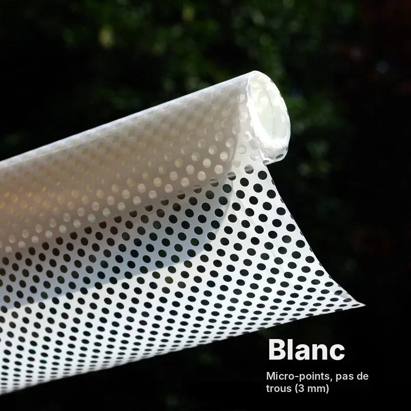 Film micro-perforé sans tain, blanc ou noir
