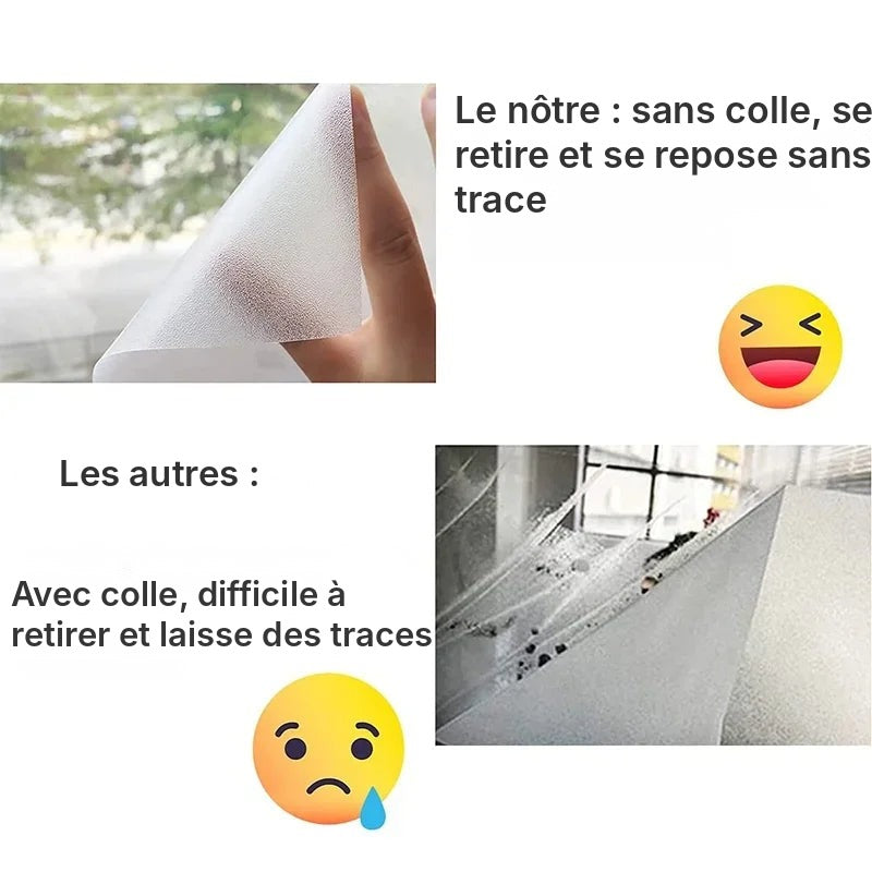 Film dépoli opaque des deux côtés, anti-regard
