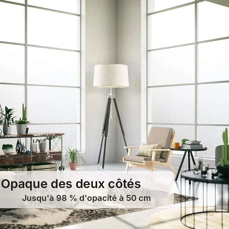 Film dépoli opaque des deux côtés, anti-regard