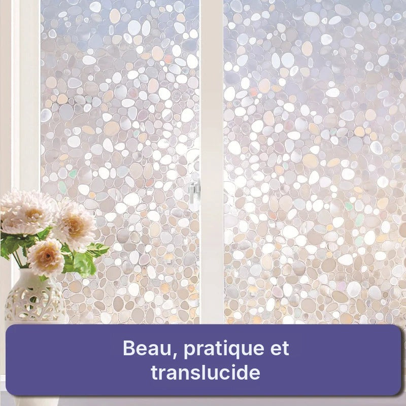 Film vitrail 3D translucide, 6 motifs