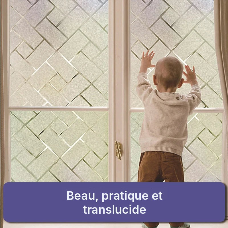 Film vitrail 3D translucide, 6 motifs