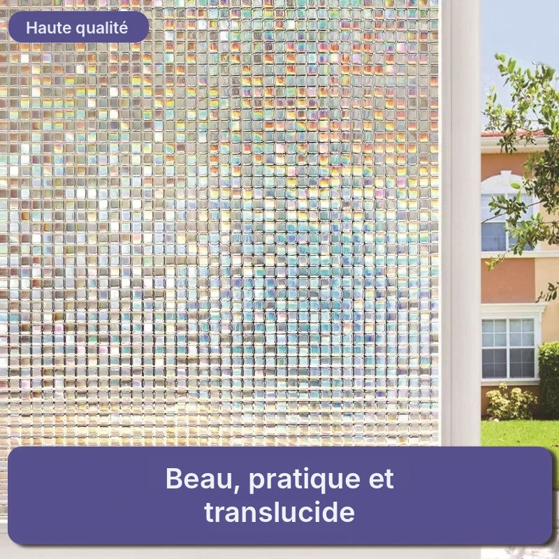Film vitrail 3D translucide, 6 motifs