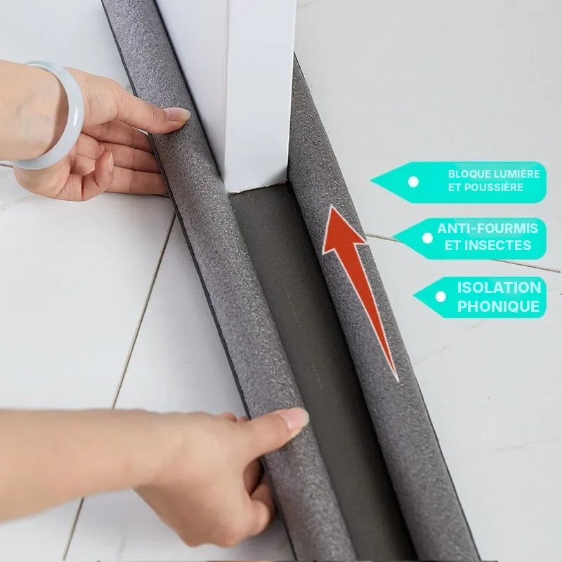 Boudin bas de porte double silicone, 95 cm