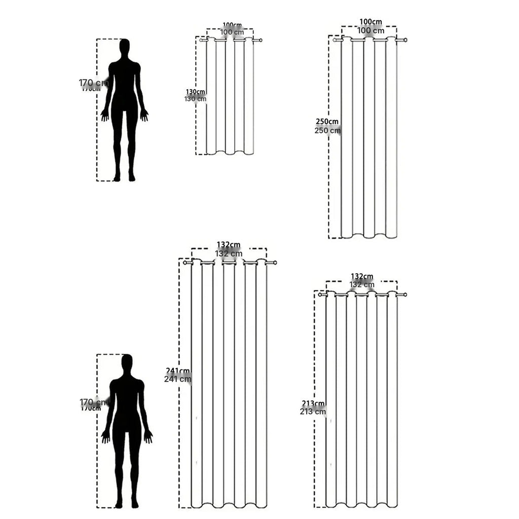 Rideaux occultants effet lin avec embrasses, lot de 2