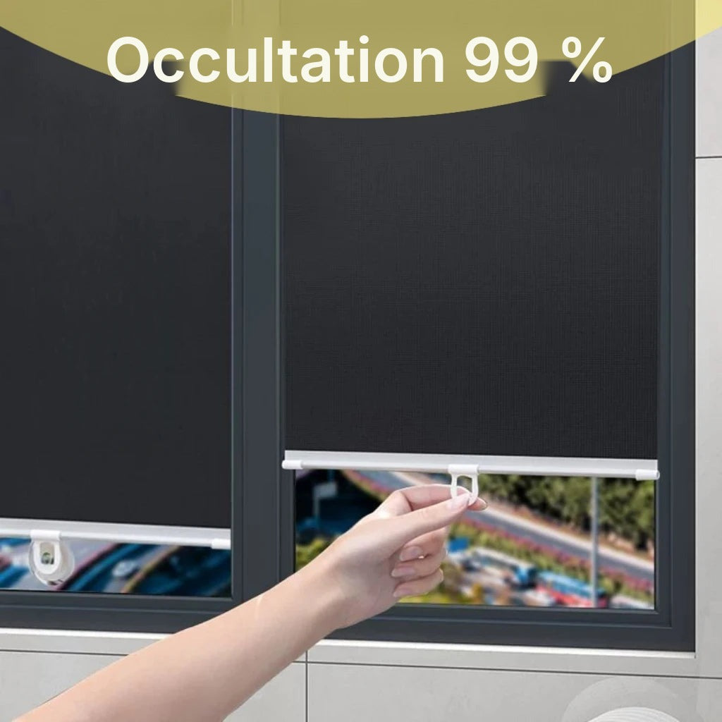 Store occultant 99 % à ventouses, triple couche