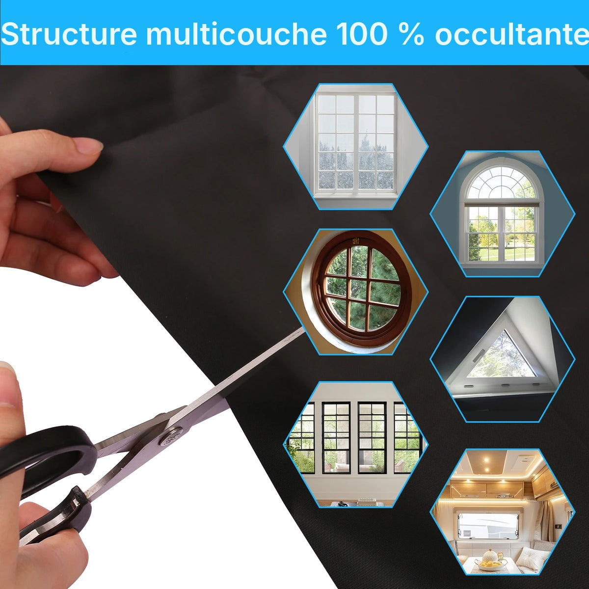 Store occultant adhésif, jusqu'à 150 x 400 cm