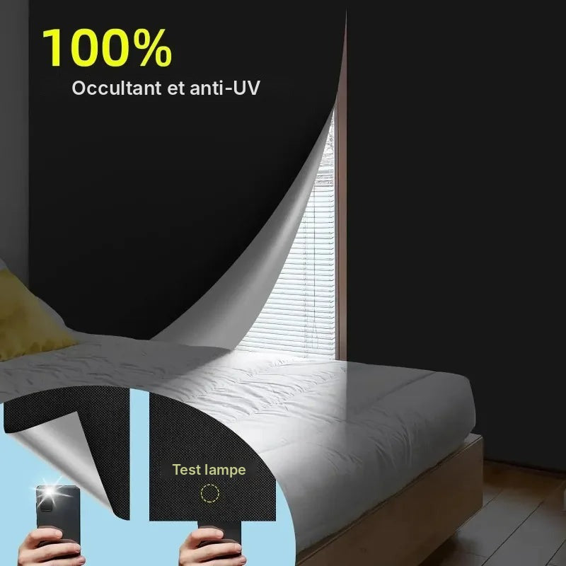 Rideau occultant sur mesure, largeur et hauteur au choix