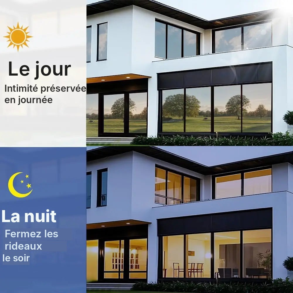 Film anti-chaleur gris argent, isolation 81 %