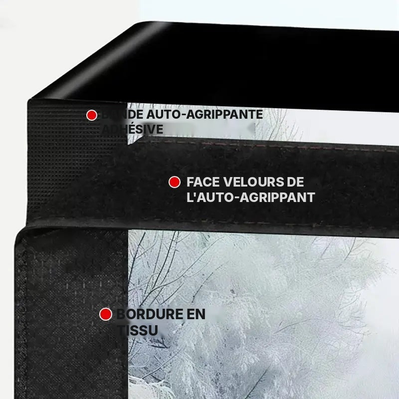 Rideau de porte transparent isolant, grandes largeurs