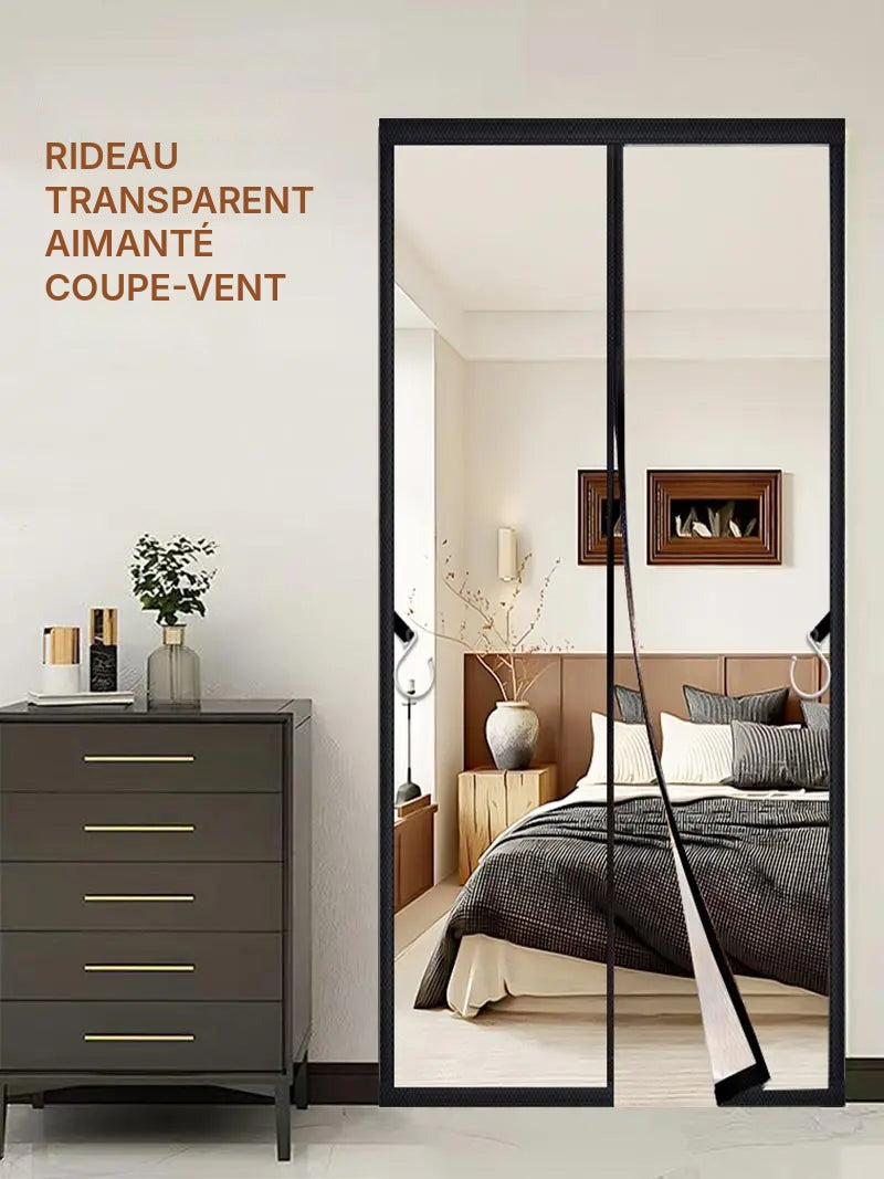 Rideau de porte transparent isolant, grandes largeurs