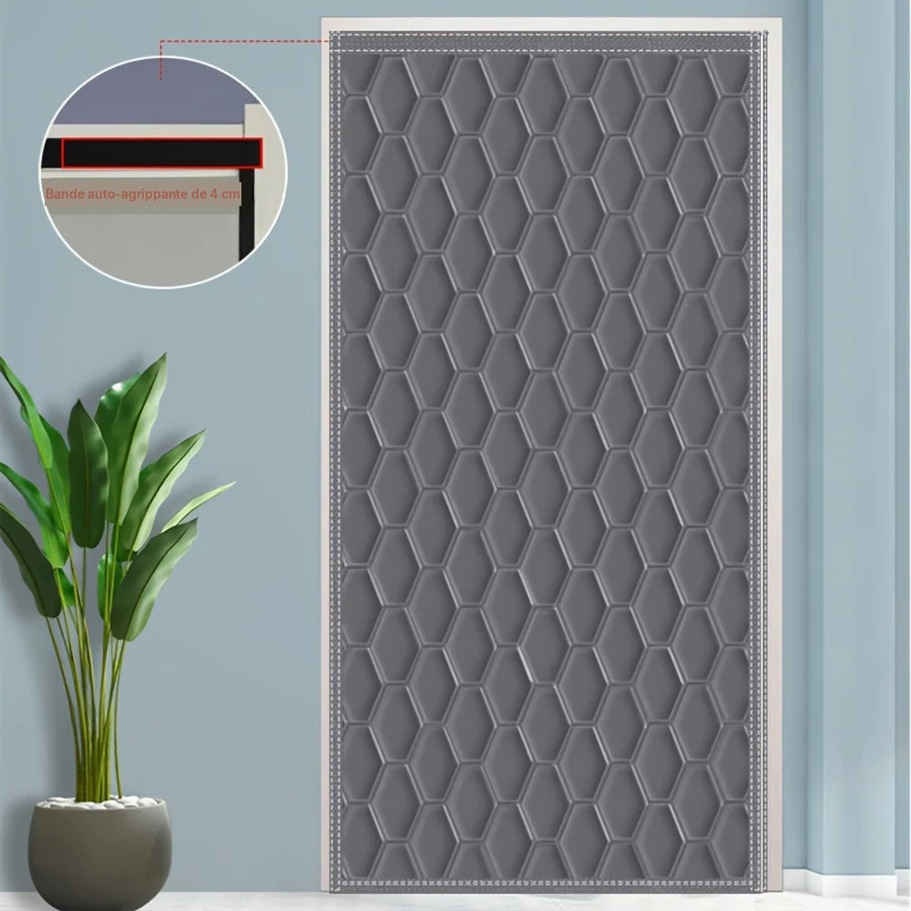 Rideau de porte anti-froid et anti-bruit, 2 coloris