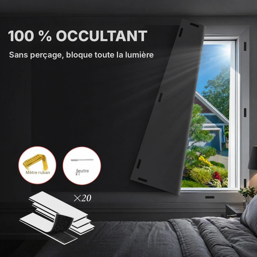 Rideau occultant à découper, 166 cm de large