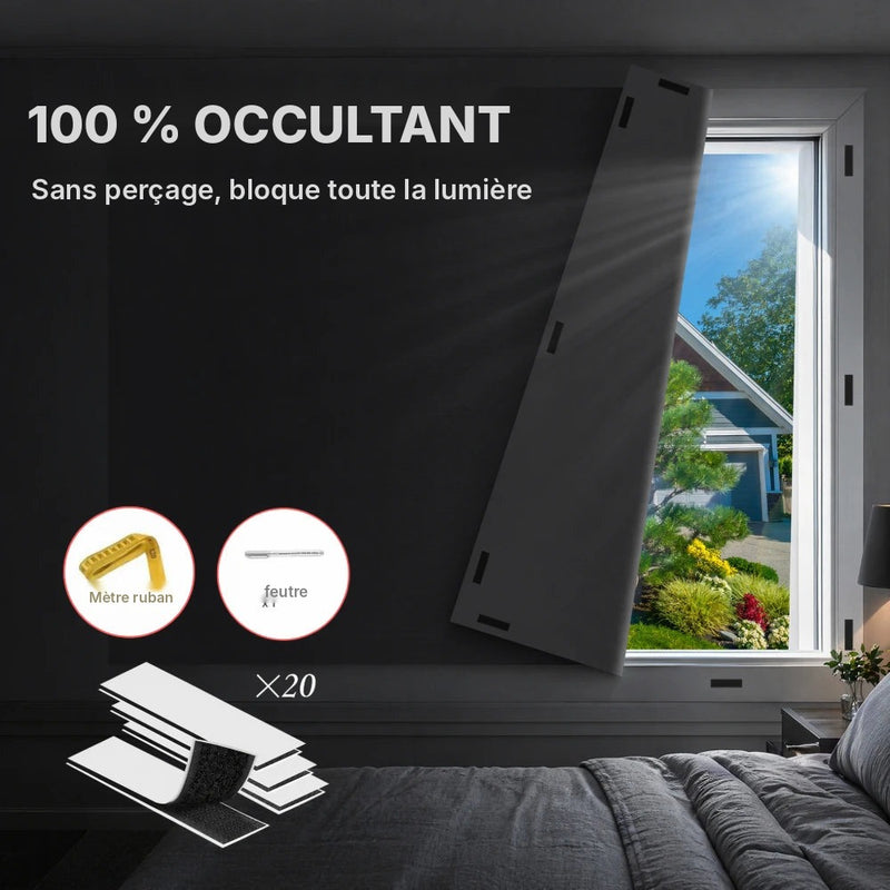 Rideau occultant à découper, 166 cm de large