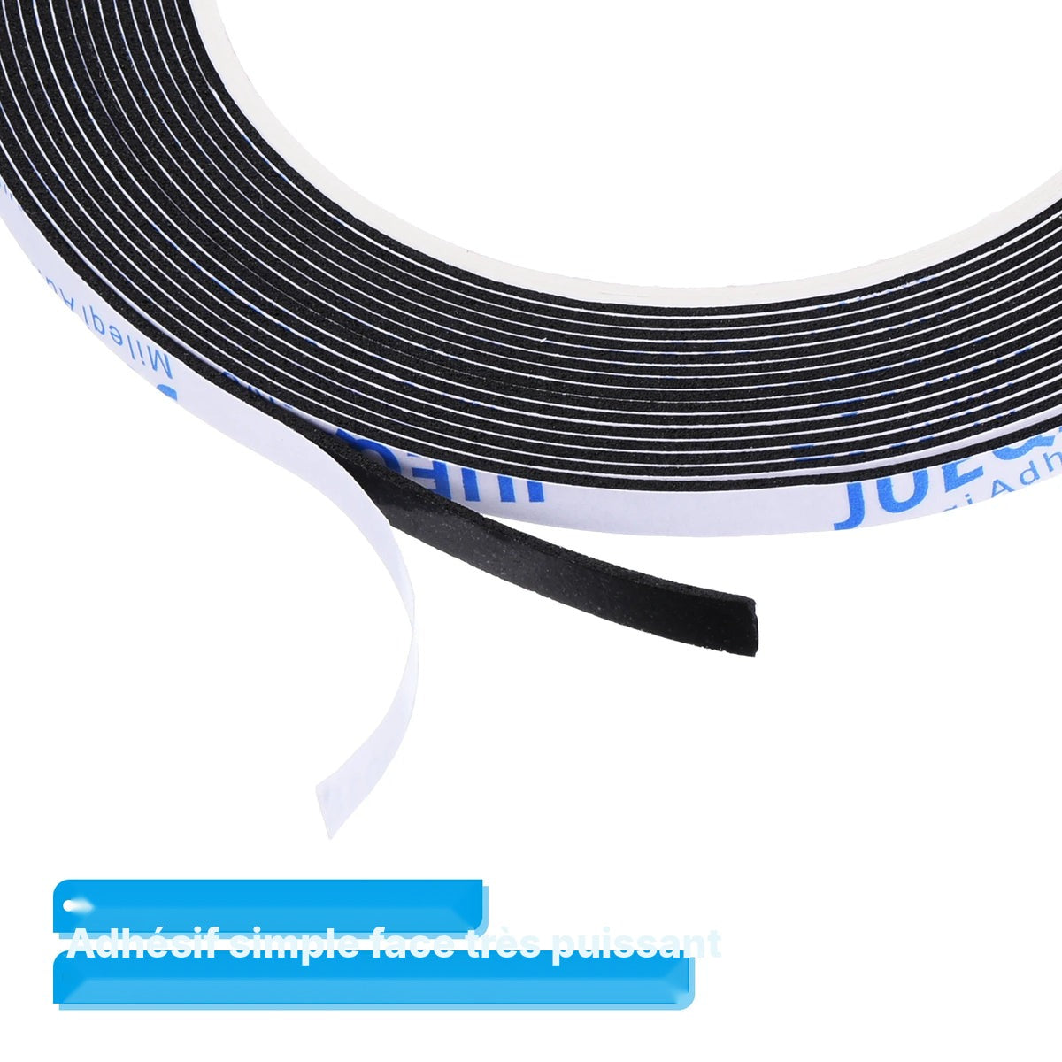 Joint mousse EVA noir fin, 2 ou 5 m