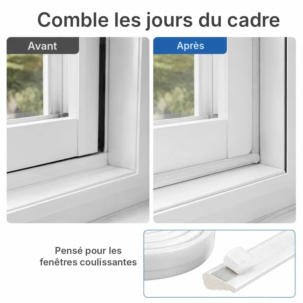 Joint mousse pour fenêtre coulissante, 3 ou 5 m