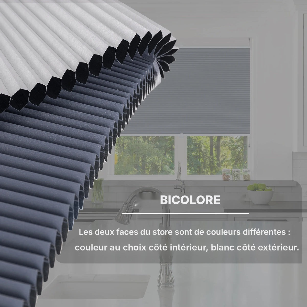 Store alvéolaire anti-chaleur sans perçage