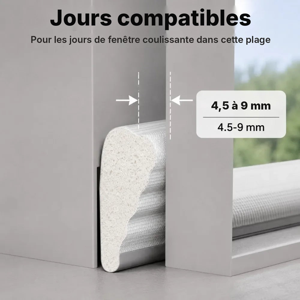 Joint mousse pour fenêtre coulissante, 3 ou 5 m