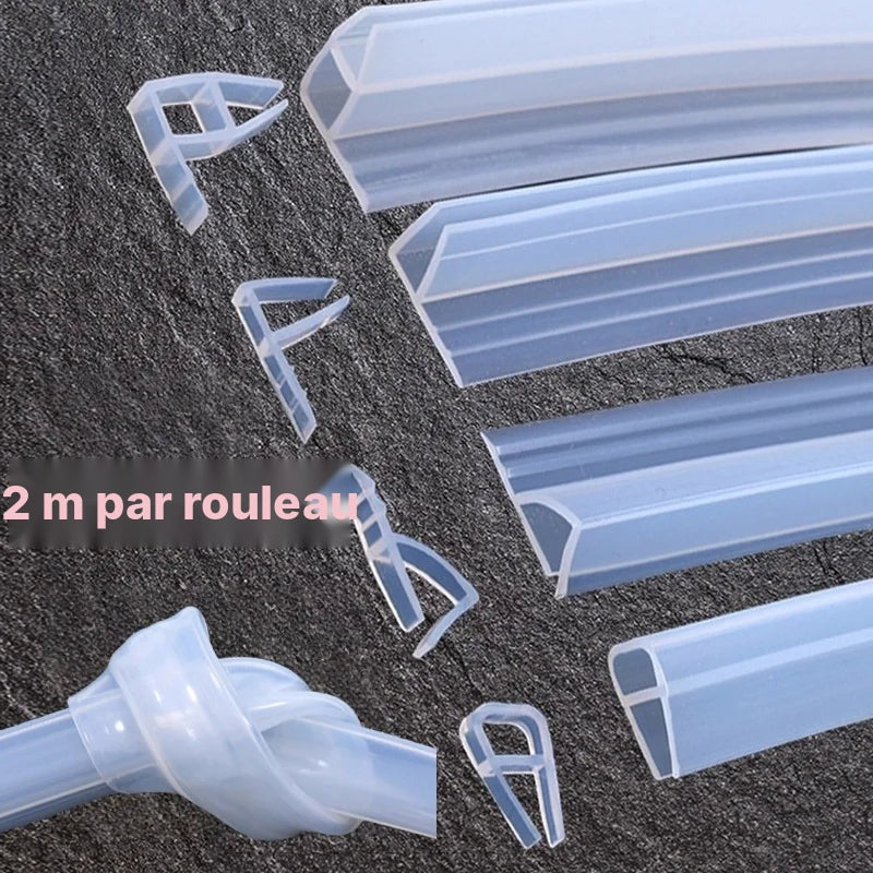 Joint de paroi de douche en verre, profil H, F ou U