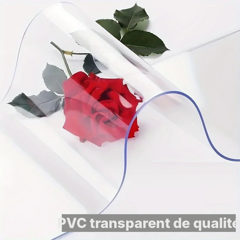 Lanières PVC transparentes à découper, rouleau 2 m