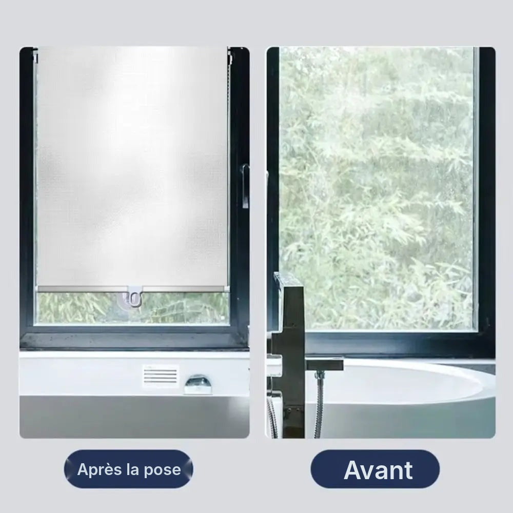 Store enrouleur rétractable anti-UV à ventouses