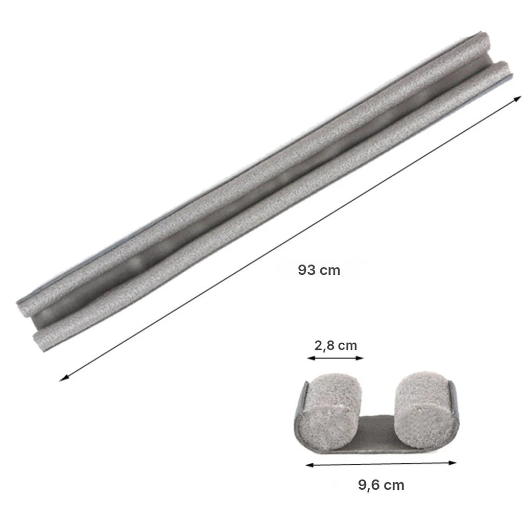 Boudin de porte double en mousse ajustable