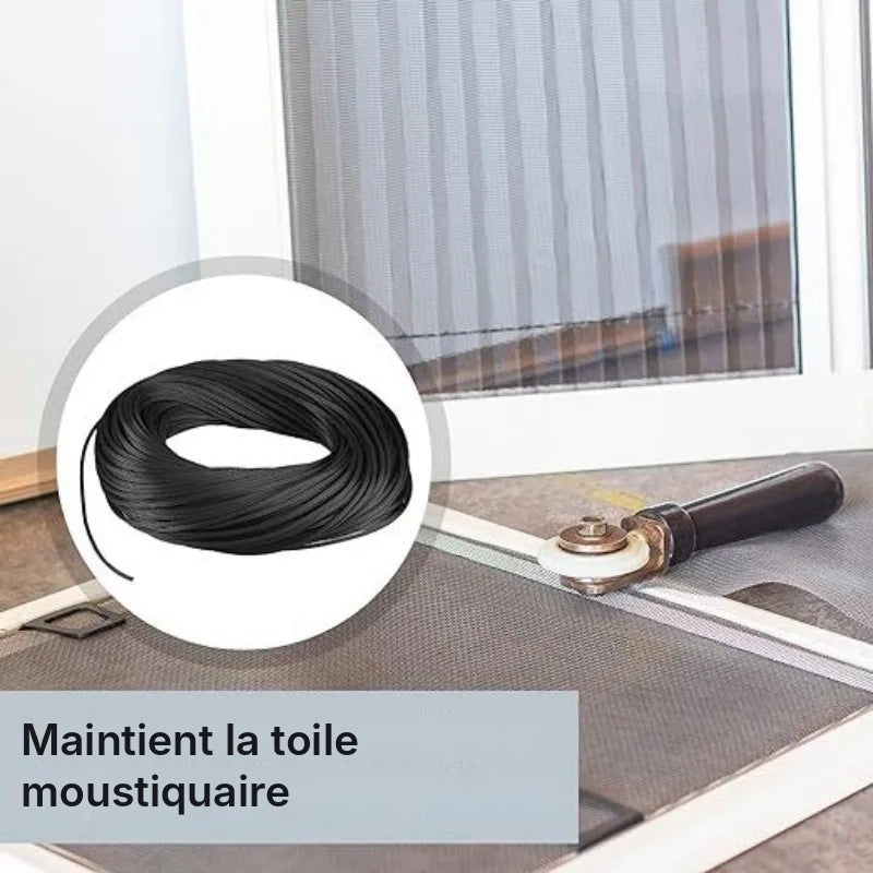Joint de vitrage et moustiquaire en caoutchouc, 5 m