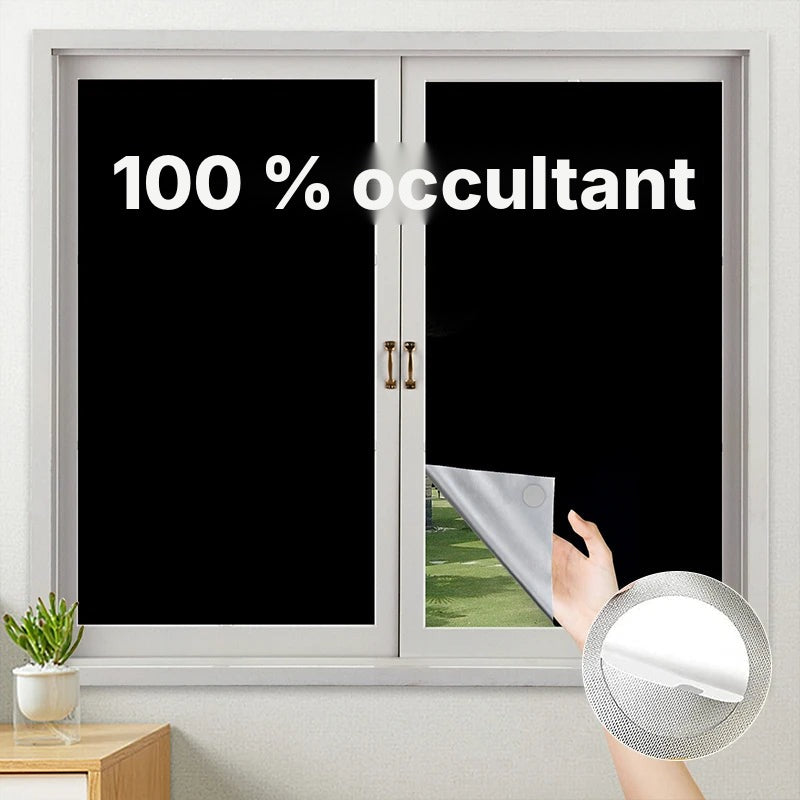 Toile occultante 150 cm avec kit de pose au choix
