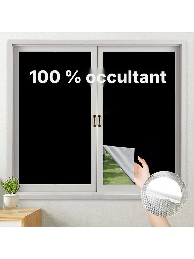 Toile occultante 150 cm avec kit de pose au choix