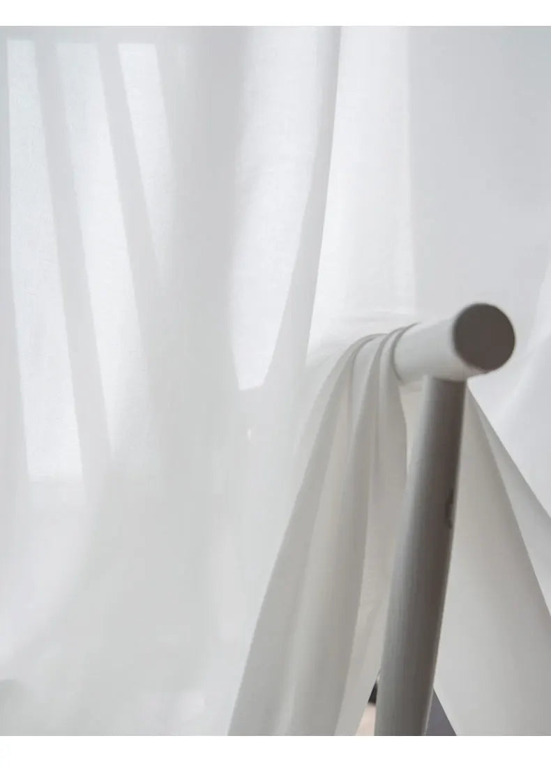 Voilage blanc plis ondulés, 8 finitions