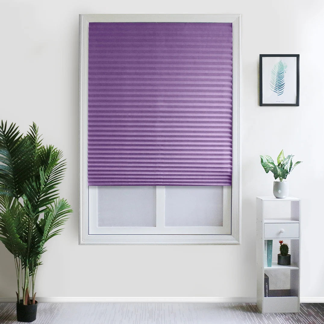 Store plissé occultant sans fil, 10 coloris