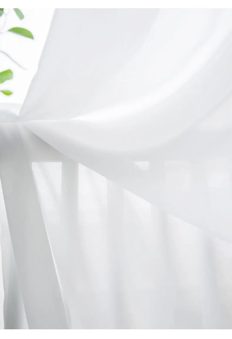 Voilage blanc plis ondulés, 8 finitions