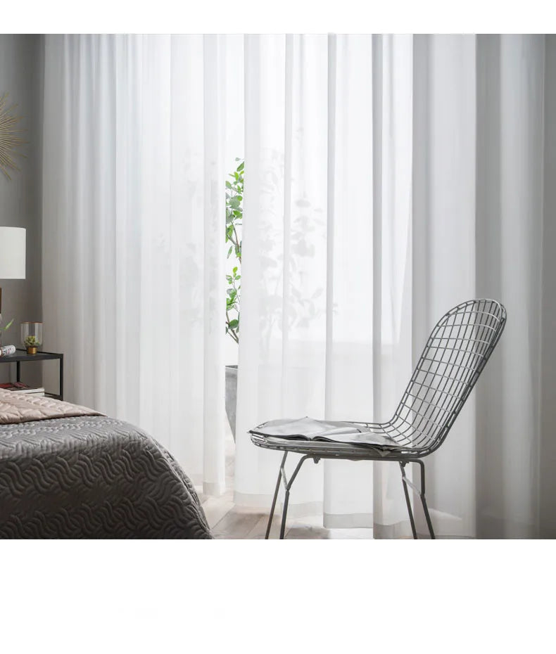 Voilage blanc plis ondulés, 8 finitions