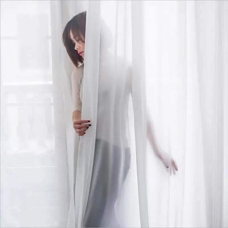 Voilage blanc plis ondulés, 8 finitions