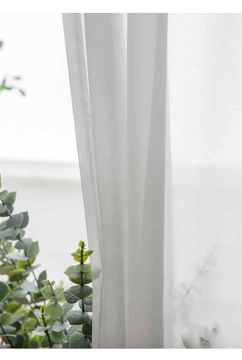 Voilage blanc plis ondulés, 8 finitions