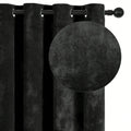 Rideau occultant velours noir, vue 4