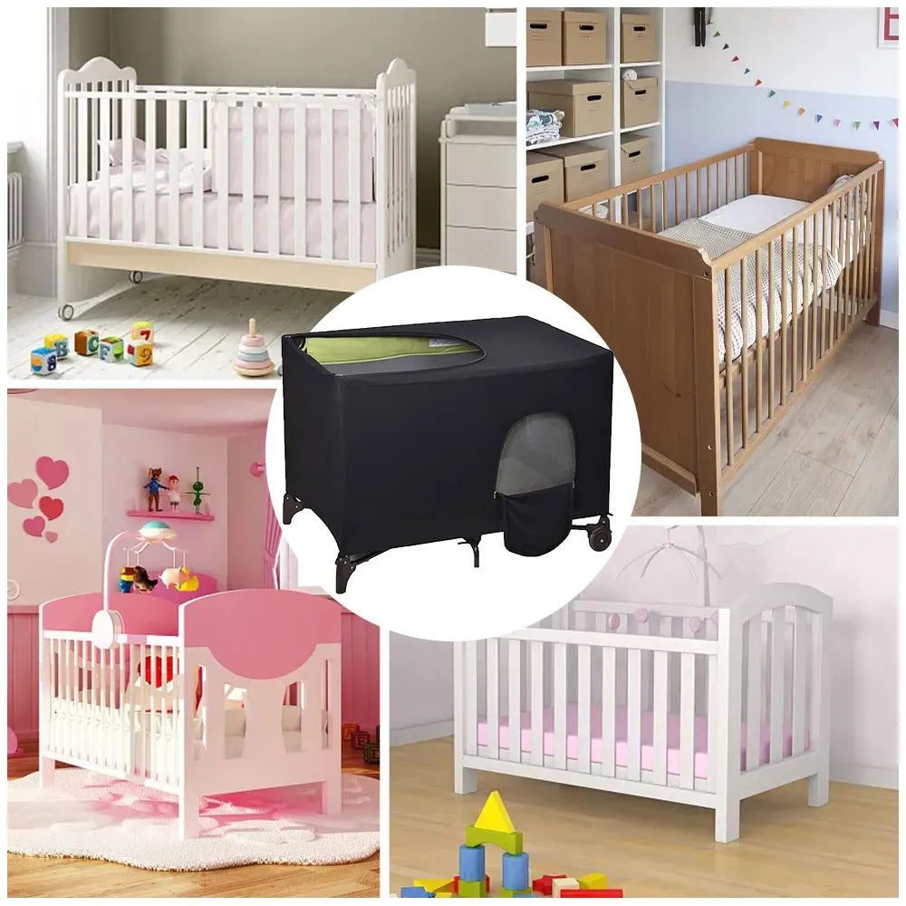 Tente occultante pour lit de bébé, respirante