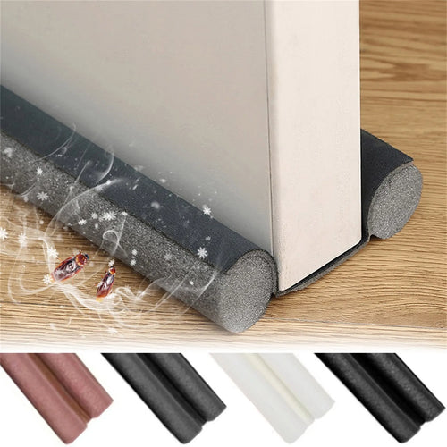 Boudin de porte double en mousse ajustable