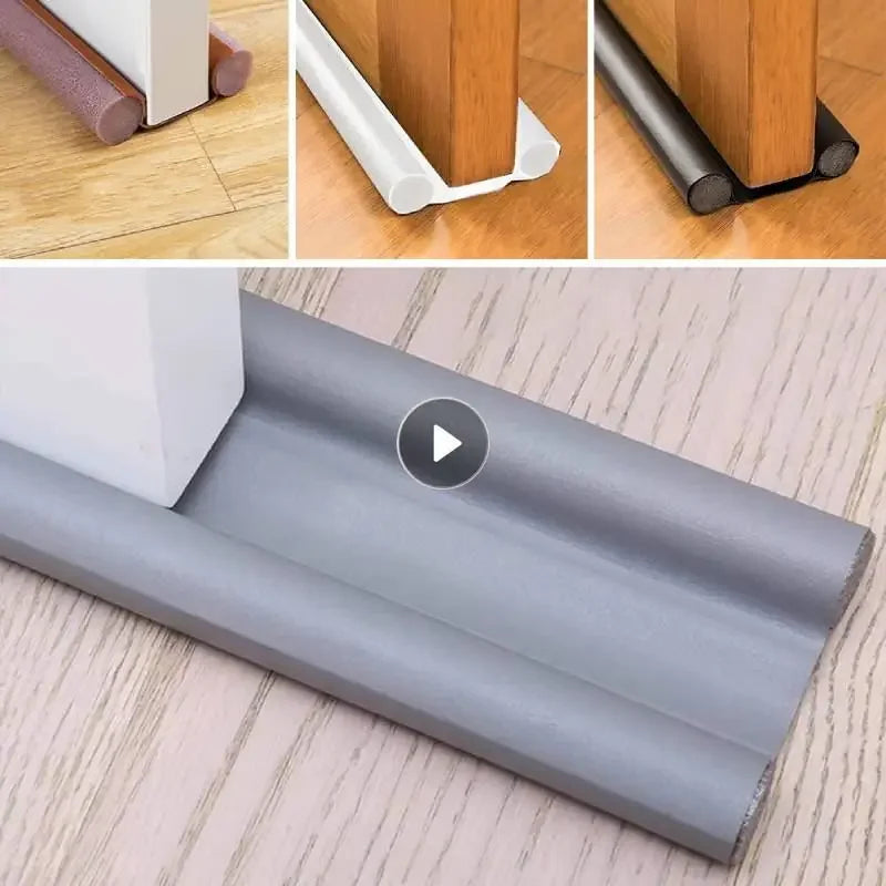 Bas de porte double en silicone à glisser