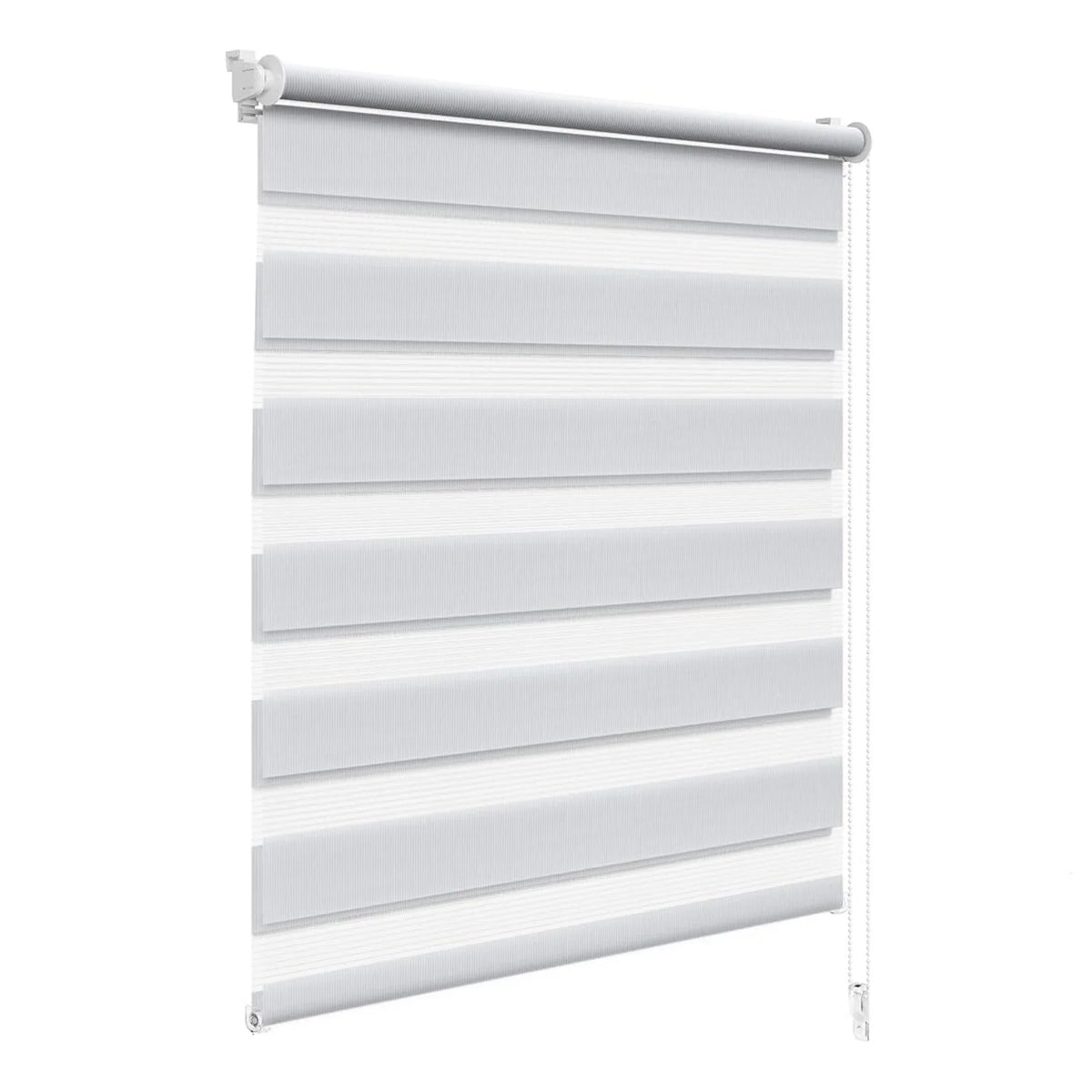 Store zébré double gris sans perçage, 16 tailles