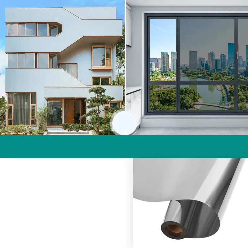 Film miroir pour vitrage de balcon, 7 coloris