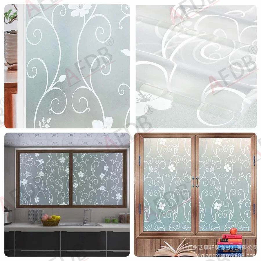 Film dépoli à motifs, 17 décors électrostatiques