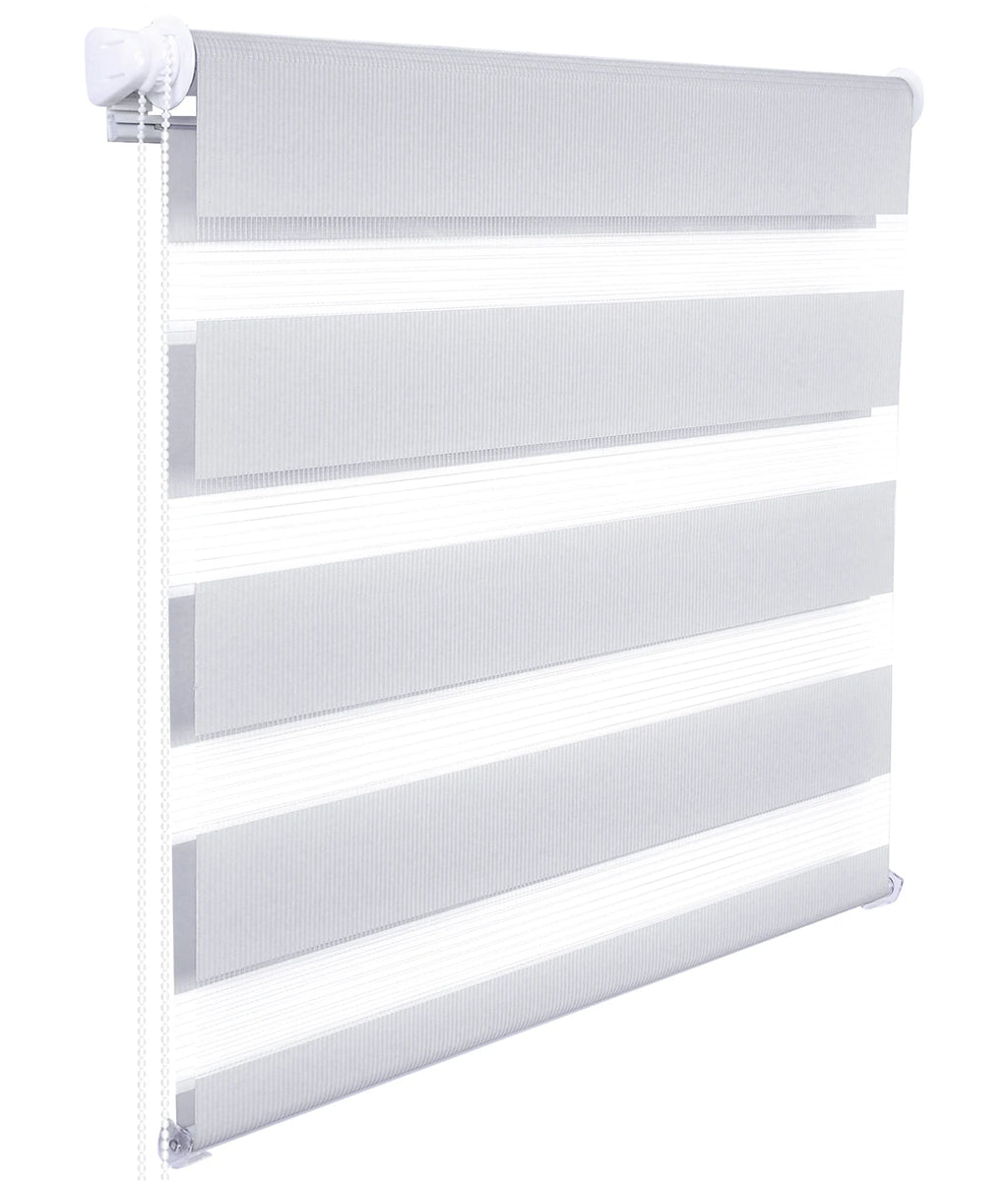 Store zébré blanc translucide sans perçage, 16 tailles