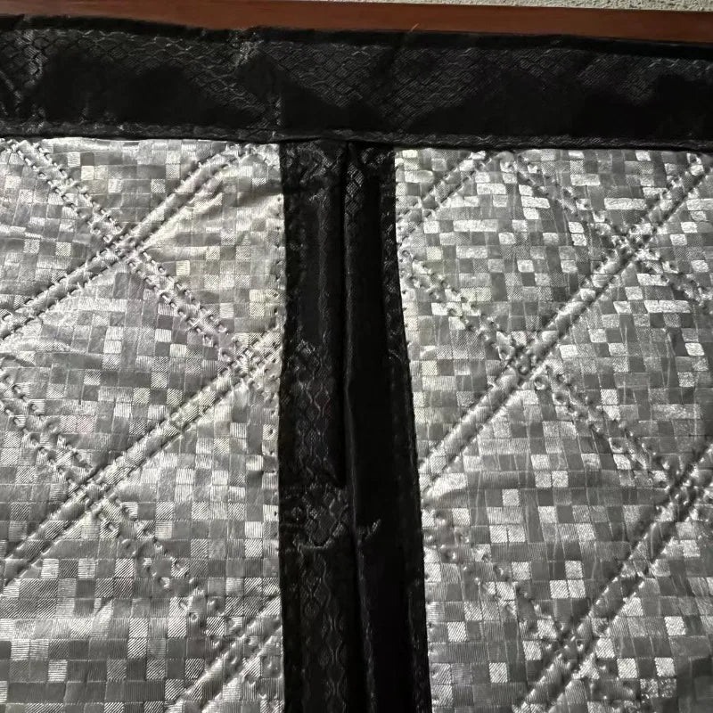 Rideau de porte isolant coton aimanté, vue 2