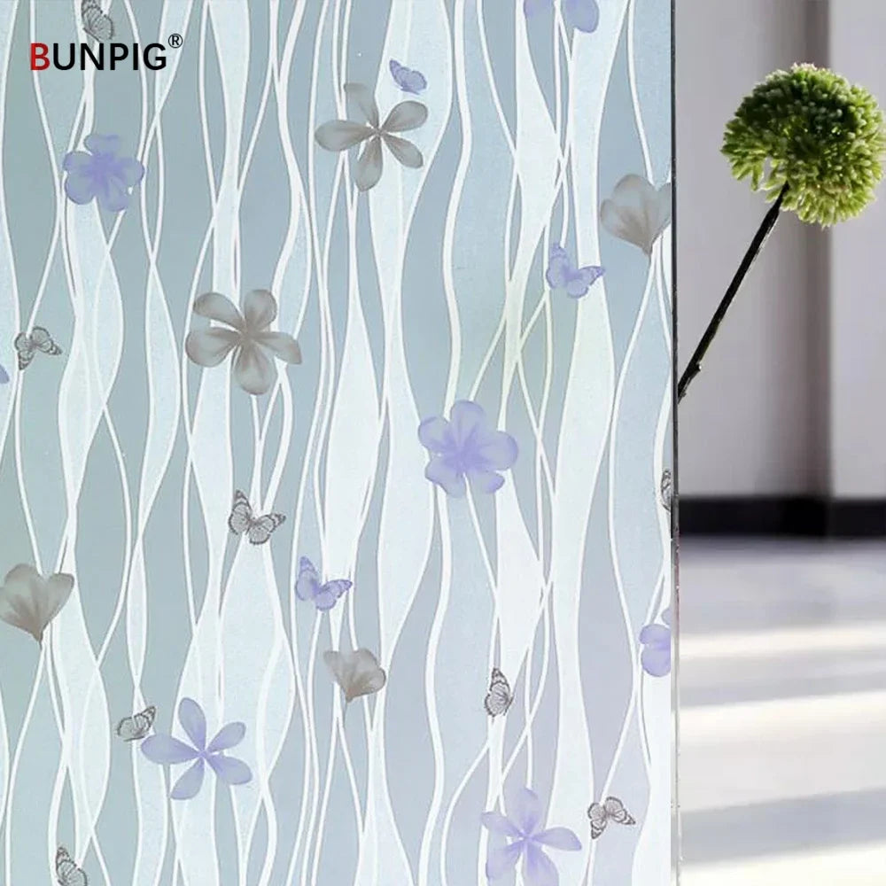 Film dépoli à motifs, 17 décors électrostatiques