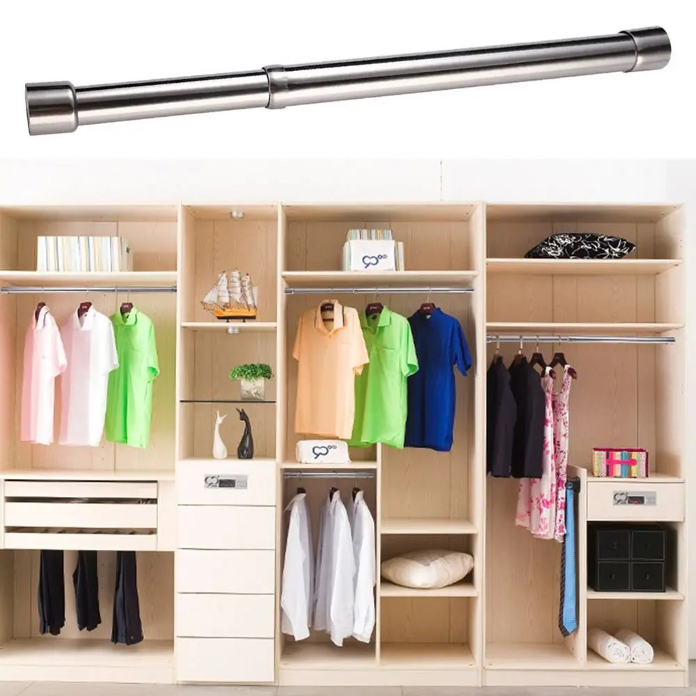 Tringle de penderie extensible en inox, 31 à 80 cm