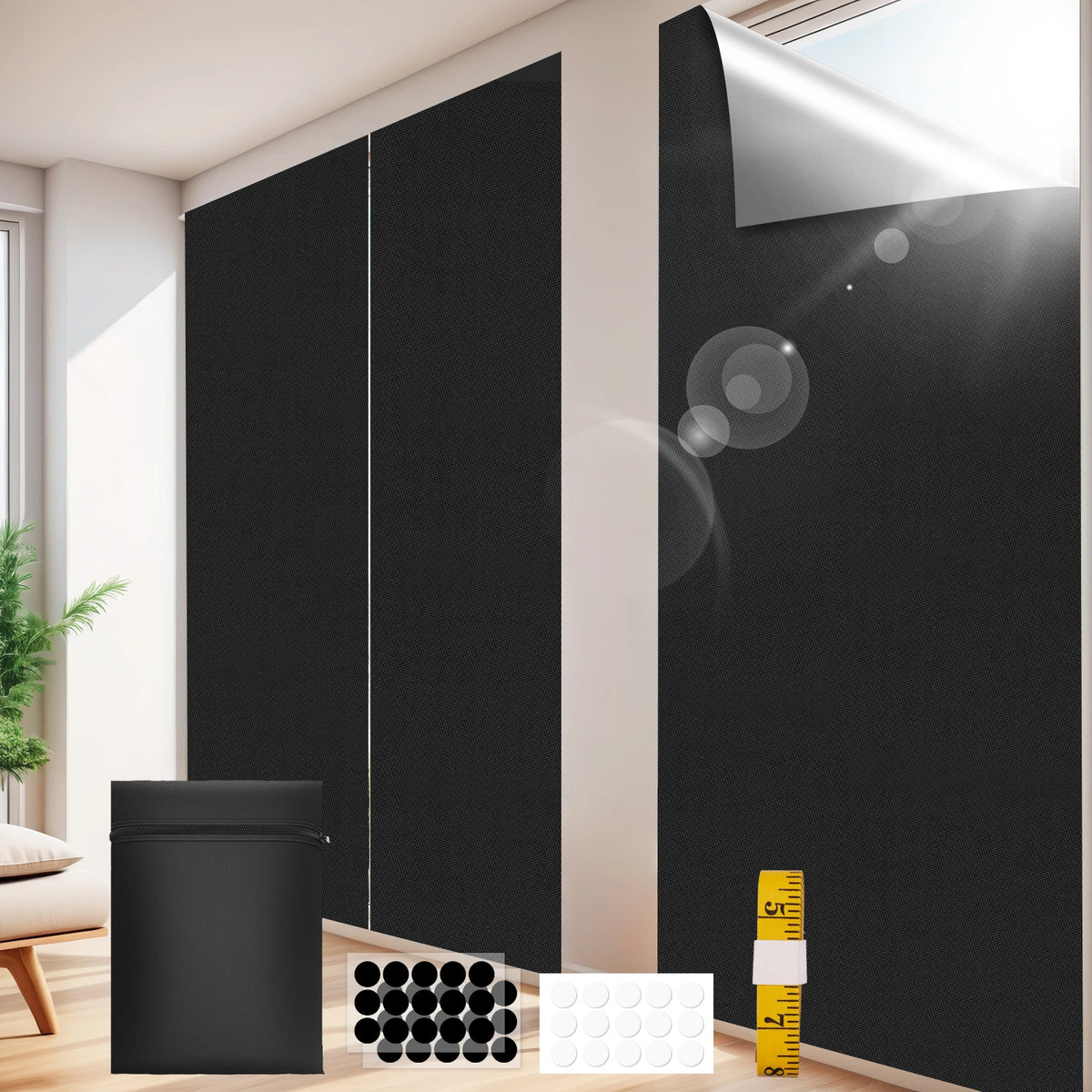 Store occultant adhésif, jusqu'à 150 x 400 cm
