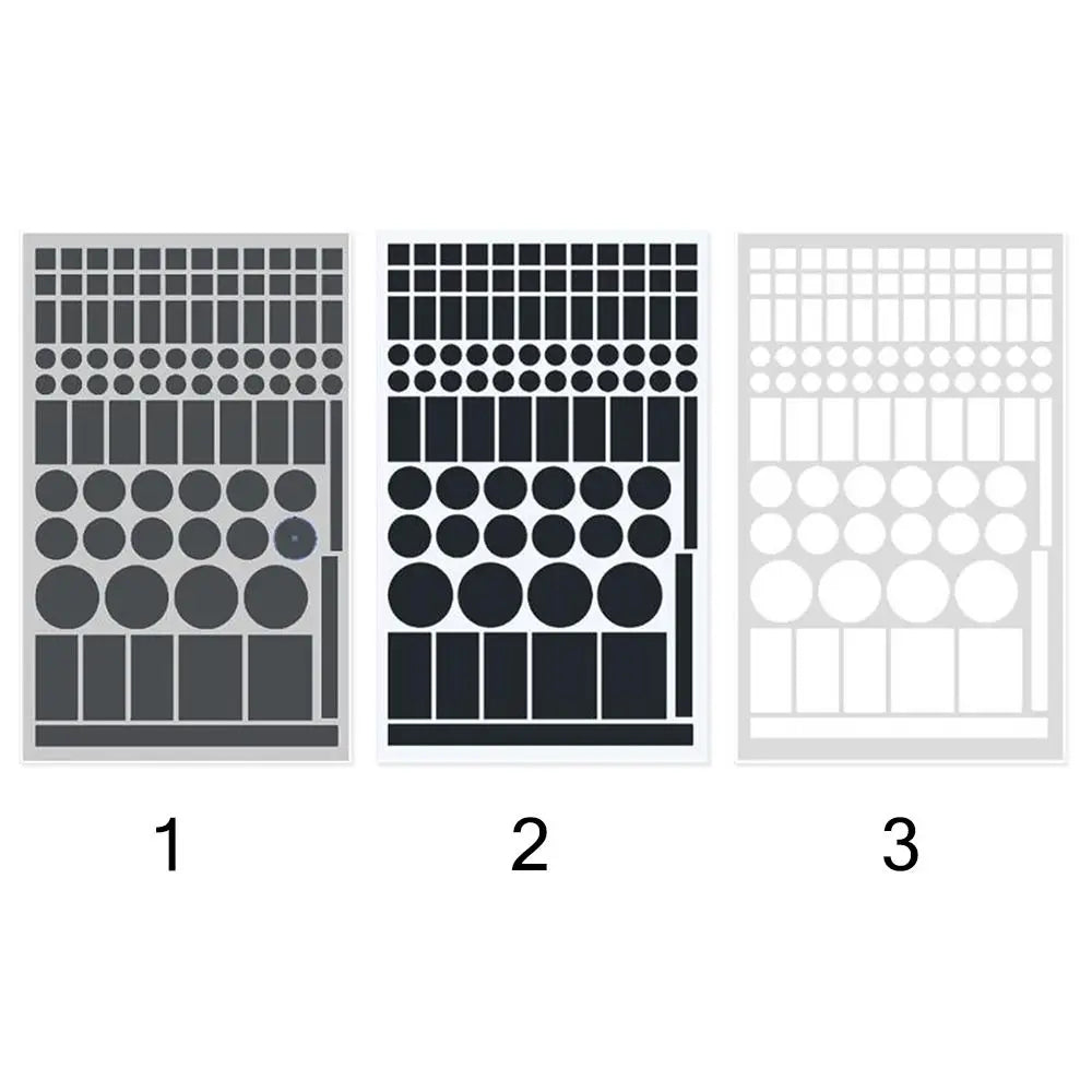 Pastilles occultantes pour voyants LED, 92 pièces