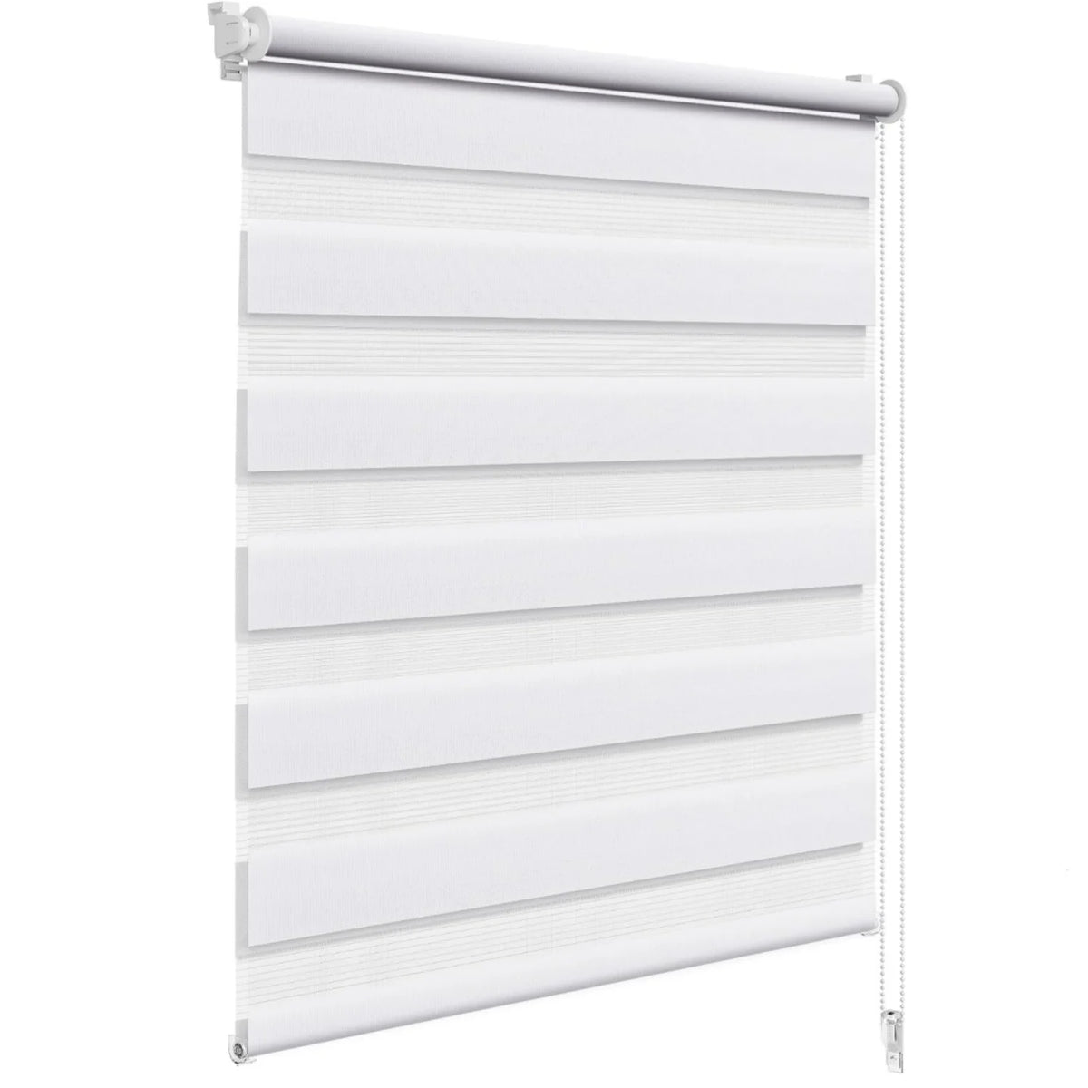 Store double rouleau blanc translucide, 18 tailles